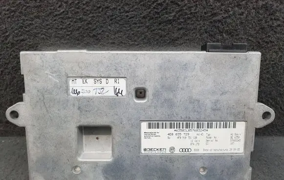 Audi A6 S6 C6 4F MMI control unit 4F0910731 4E0035729