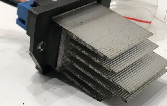 Heater blower motor/fan resistor