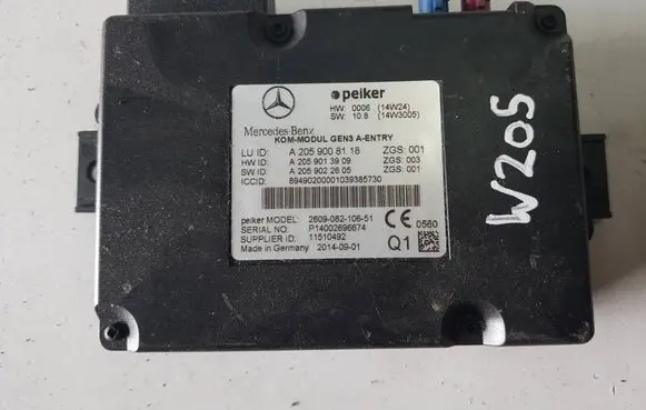 Mercedes-Benz C W205 Bluetooth control unit module A2059008118
