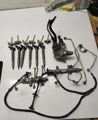 Audi A6 S6 C7 4G Fuel injection system set 059130277CC 0445116040 0445010631