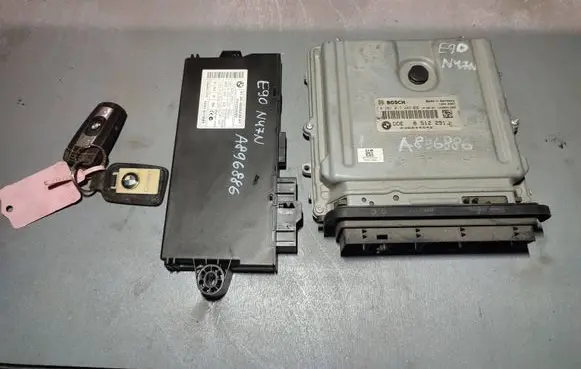 BMW 3 E90 E91 Engine ECU kit and lock set 13618512291 13618510829 13618515081
