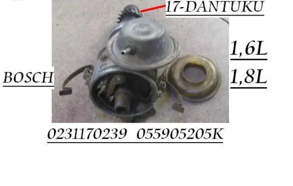 Volkswagen Golf II Spark distributor 0231170239 055905205K