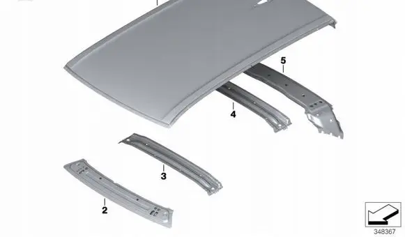 BMW X6 F16 Roof 41117352099