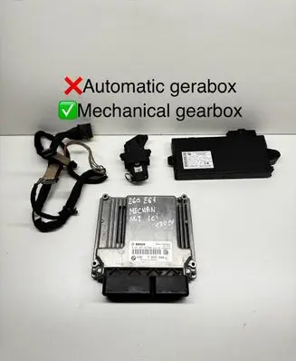 BMW 5 E60 E61 Engine ECU kit and lock set 0281015552 030353383 7812500