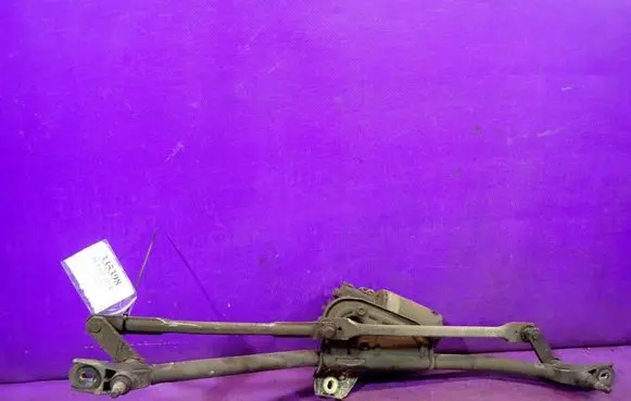Front wiper linkage and motor