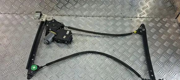 Rear door window regulator with motor