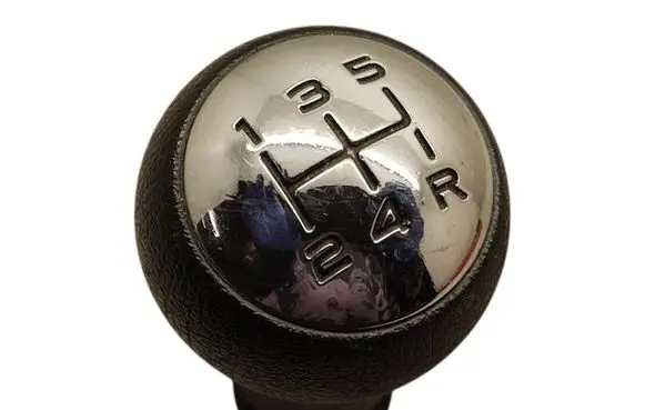 Gear lever shifter trim leather/knob