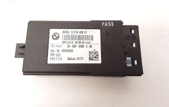 BMW 5 F10 F11 Seat control module 9216468