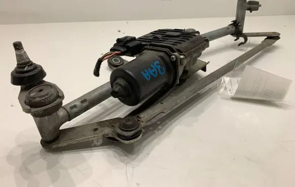 Front wiper linkage and motor