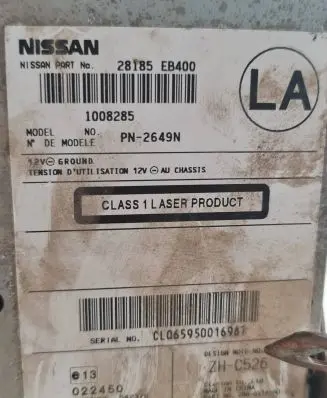 Nissan Navara Screen/display/small screen 28185EB400 1008285 PN2649N