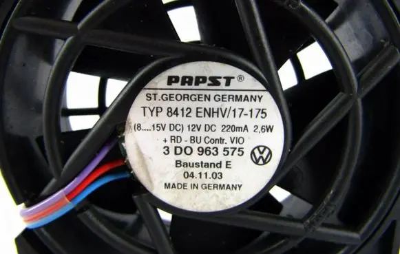 Volkswagen Phaeton Heater fan/blower 3D0963575