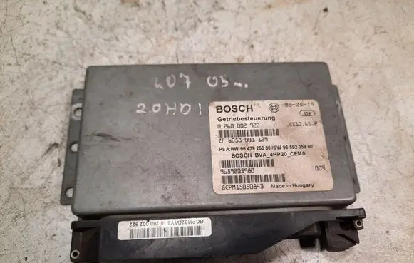 Peugeot 407 Gearbox control unit/module 0260002922 9659205980 6058001139
