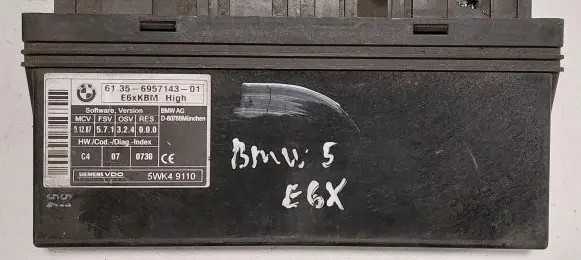 BMW 5 E60 E61 Comfort/convenience module 6957143 5WK49110 571324000