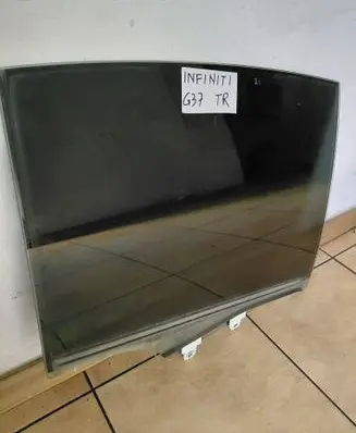 Infiniti G37 Rear door window glass DOT23 NSGM308 43R00011