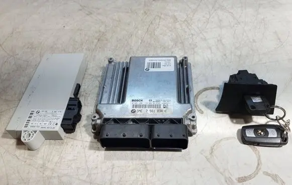 BMW 3 E90 E91 Engine ECU kit and lock set 7561834 0261201159 1039S12711