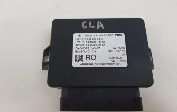 Mercedes-Benz CLA C117 X117 W117 Hand brake control module A2469003417