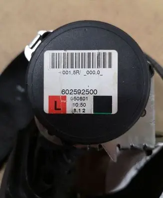 Opel Zafira B Rear seatbelt 602592500