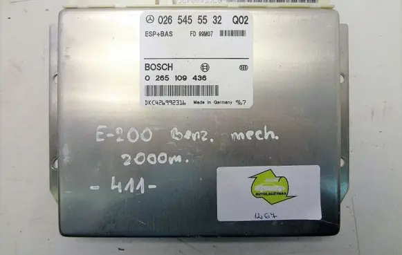 Mercedes-Benz E W210 ESP (stability system) control unit 0265455532 A0265455532
