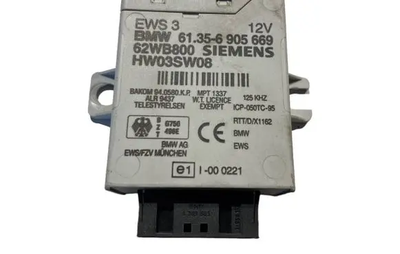 BMW 3 E46 Immobilizer control unit/module 6905669 61356905669 62WB800