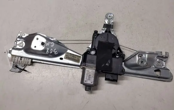 Peugeot 308 Rear door window regulator with motor 965982678000 9659834880 0130822371
