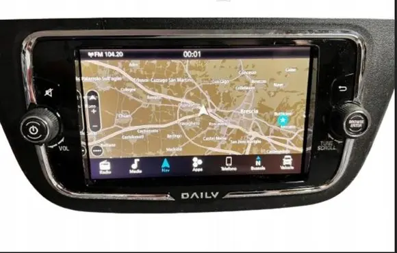 Iveco Daily 6th gen Radio/CD/DVD/GPS head unit 5802403840 T0BYD300110136