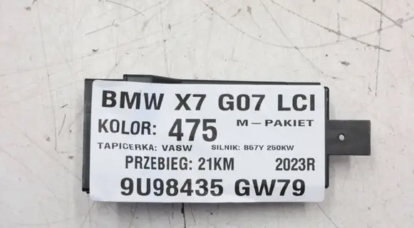 BMW X7 G07 Seat control module 7490465MWGK2805 7490465