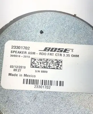 Chevrolet Camaro Panel speaker 23301702 3055102010