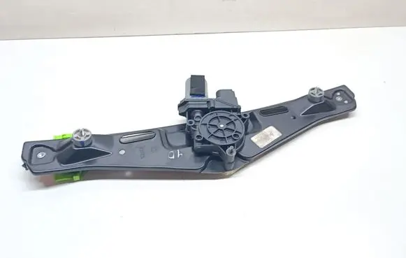 Rear door window regulator with motor