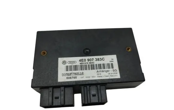 Audi Q7 4L Tow bar trailer control unit/module 4E0907383C 4E0910383C