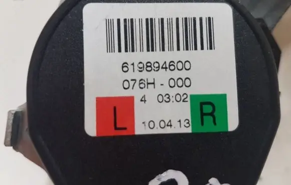 Volvo V40 Rear seatbelt 619894600