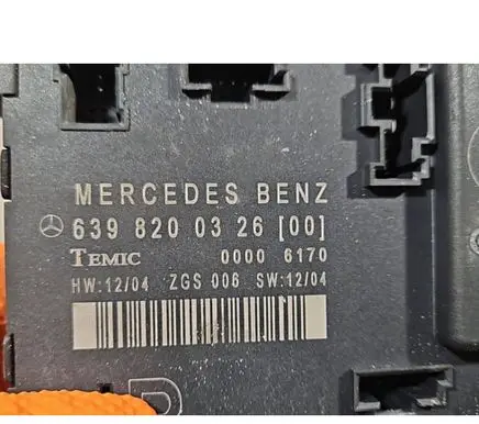 Mercedes-Benz Vito Viano W639 Door control unit/module 6398200326 00006170