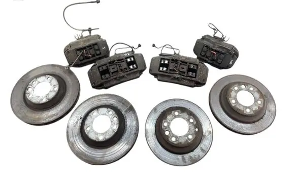 Volkswagen Touareg I Brake discs and calipers set 7L6615149 7L6615150 7L8615301