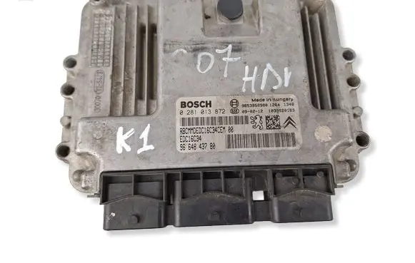 Peugeot 208 I Engine control unit/module 9664843780 0281013872 9653958980