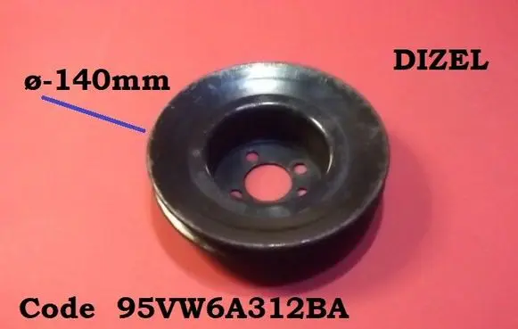 Volkswagen Sharan Crankshaft pulley 95VW6A312BA