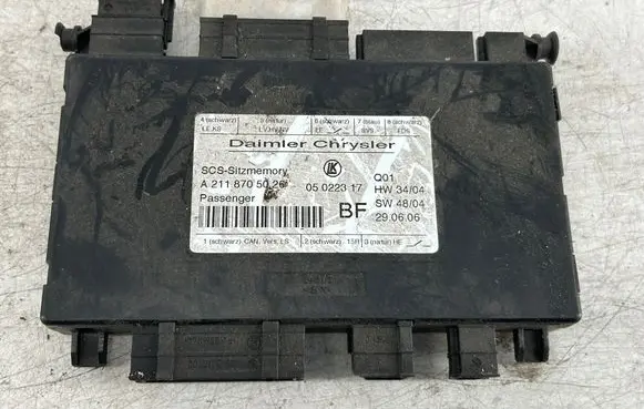 Mercedes-Benz E W211 Seat control module A2118705026 05022317