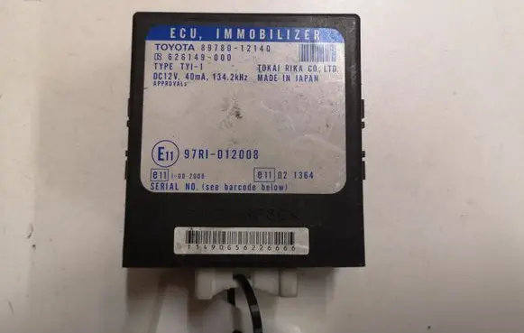 Toyota Corolla Verso AR10 Immobilizer control unit/module 8978012140 626149000 97RI012008