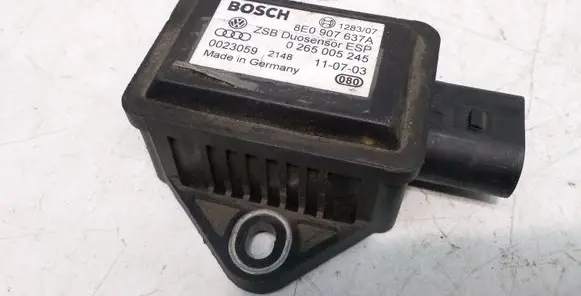 Audi A4 S4 B6 8E 8H ESP acceleration yaw rate sensor 8E0907637A 0265005245