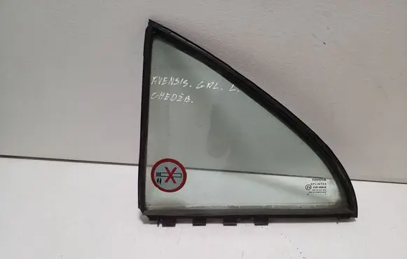 Rear vent window glass