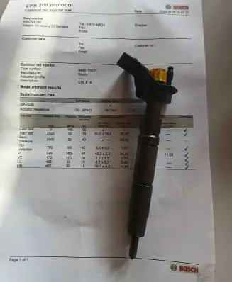 Mercedes-Benz S W221 Fuel injector 0445115027 A6420700587