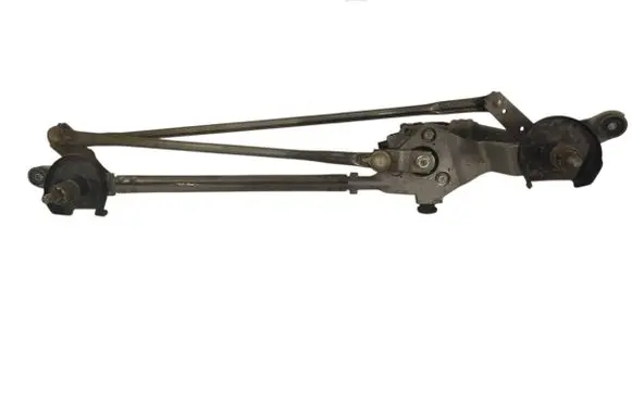 Front wiper linkage and motor