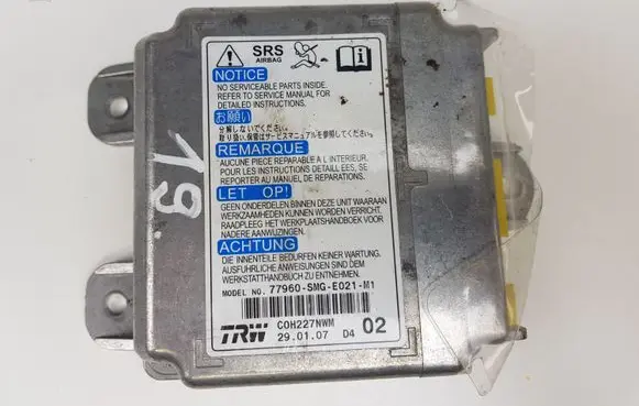 Honda Civic Airbag control unit/module 77960SMGE021M1 C0H227NWM