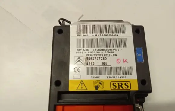Citroen C6 Airbag control unit/module 9662737280