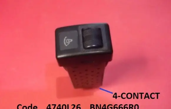 Mazda 626 Panel lighting control switch 4740L26 BN4G666R0