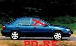 KIA Sephia Front door window glass four-door DOT312AS2M241