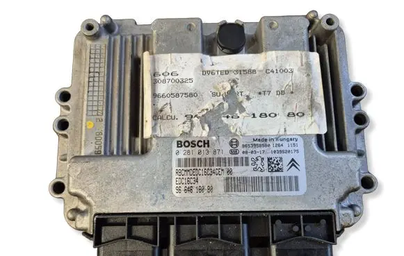 Citroen C4 I Engine control unit/module 9664618080 0281013871