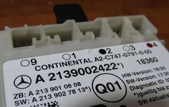 Mercedes-Benz E W213 Door control unit/module A2139002422