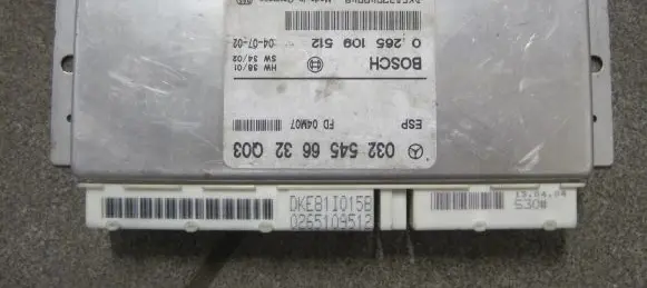 Mercedes-Benz E W211 ESP (stability system) control unit 0325456632 0265109512