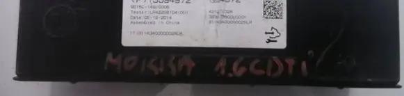 Opel Mokka Air conditioning/heating control unit 13594972