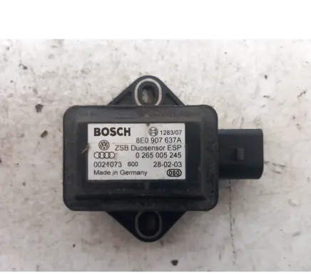 Audi A4 S4 B6 8E 8H ESP acceleration yaw rate sensor 8E0907637A 0265005245 0021073