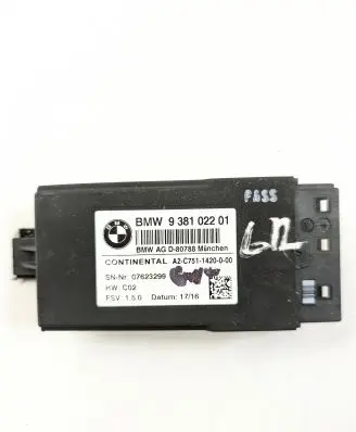 BMW 7 G11 G12 Seat control module 9381022 07623299 A2C7511420000